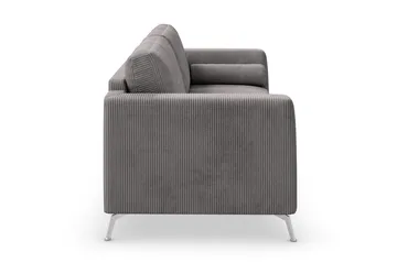 Ocean Lyx 3-sits Manchestersoffa - Mörkgrå - Möbler - Vardagsrum - Soffor - 3-sits soffor