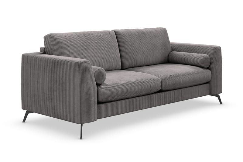 Ocean Lyx 3-sits Manchestersoffa - Mörkgrå - Möbler - Vardagsrum - Soffor - 3-sits soffor