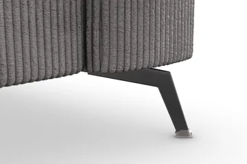 Ocean Lyx 3-sits Manchestersoffa - Mörkgrå - Möbler - Vardagsrum - Soffor - 3-sits soffor