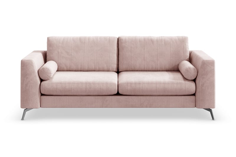 Ocean Lyx 3-sits Manchestersoffa, Rosa