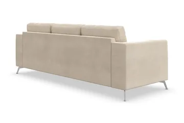 Ocean Lyx 3-sits Sammetssoffa - Beige - Möbler - Vardagsrum - Soffor - Sammetssoffor