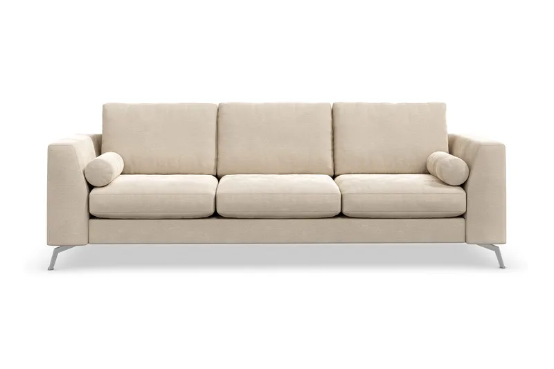 Ocean Lyx 3-sits Sammetssoffa - Beige - Möbler - Vardagsrum - Soffor - Sammetssoffor