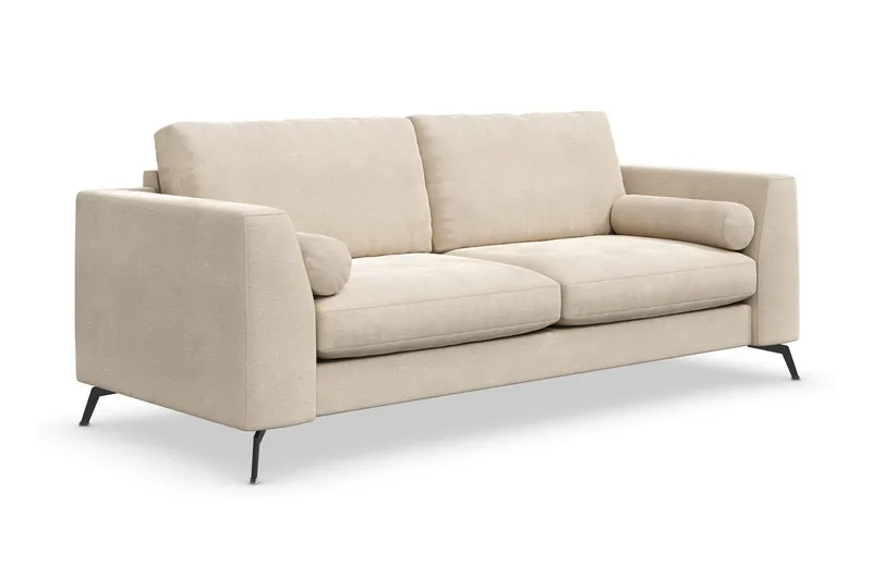Ocean Lyx 3-sits Sammetssoffa - Beige - Möbler - Vardagsrum - Soffor - 2-sits soffor