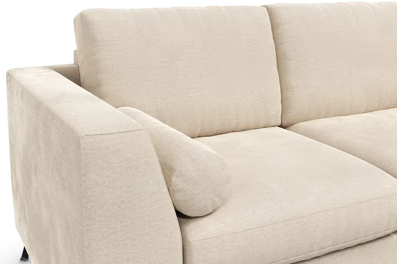 Ocean Lyx 3-sits Sammetssoffa - Beige - Möbler - Vardagsrum - Soffor - Sammetssoffor