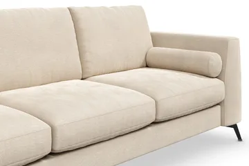 Ocean Lyx 3-sits Sammetssoffa - Beige - Möbler - Vardagsrum - Soffor - Sammetssoffor