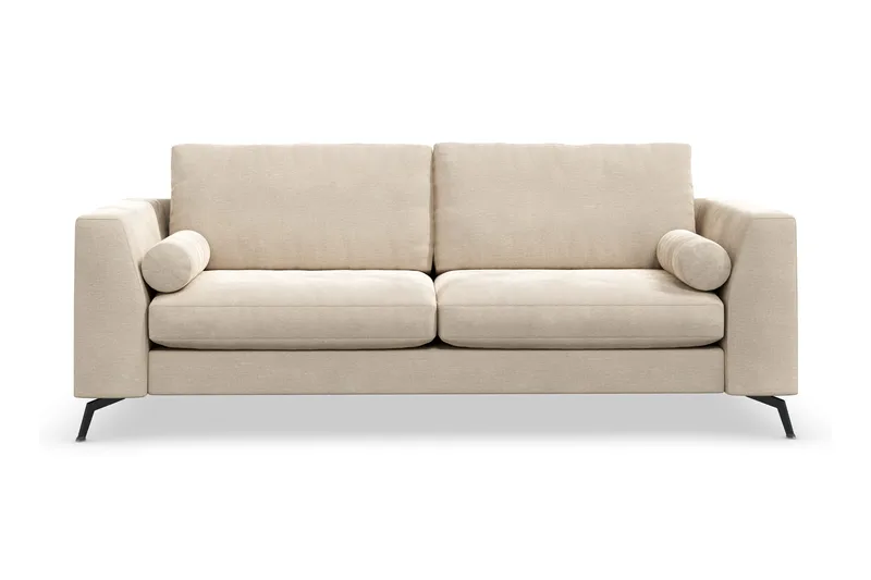 Ocean Lyx 3-sits Sammetssoffa - Beige - Möbler - Vardagsrum - Soffor - 2-sits soffor