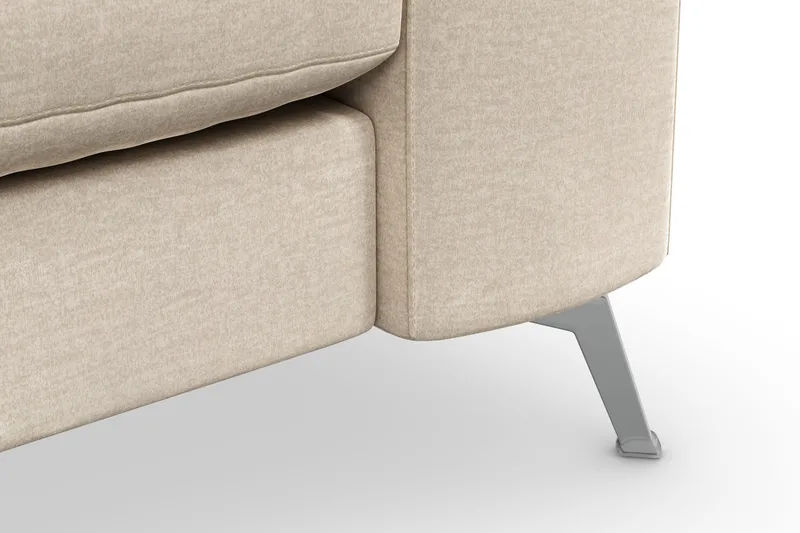 Ocean Lyx 3-sits Sammetssoffa - Beige - Möbler - Vardagsrum - Soffor - Sammetssoffor