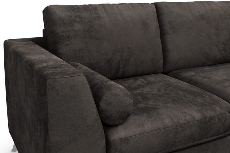Ocean Lyx 3-sits Sammetssoffa - Mörkgrå - Möbler - Vardagsrum - Soffor - Sammetssoffor