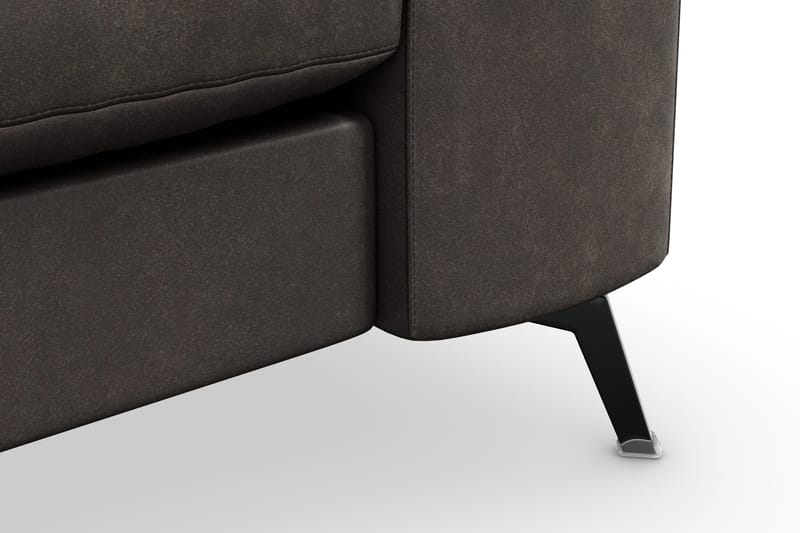 Ocean Lyx 3-sits Soffa i Konstläder - Mörkgrå - Möbler - Vardagsrum - Soffor - Skinnsoffor