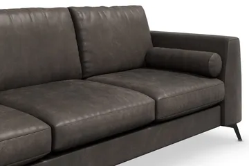 Ocean Lyx 3-sits Soffa i Konstläder - Mörkgrå - Möbler - Vardagsrum - Soffor - Skinnsoffor