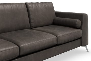 Ocean Lyx 3-sits Soffa i Konstläder - Mörkgrå - Möbler - Vardagsrum - Soffor - Skinnsoffor