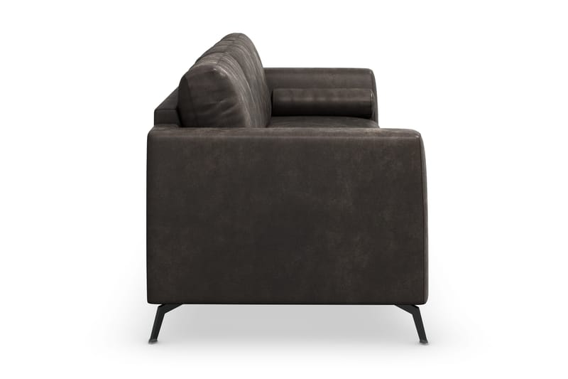 Ocean Lyx 3-sits Soffa i Konstläder - Mörkgrå - Möbler - Vardagsrum - Soffor - Skinnsoffor