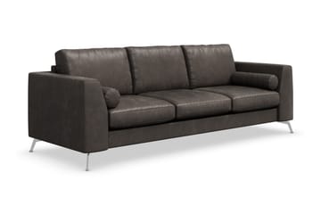 Ocean Lyx 3-sits Soffa i Konstläder - Mörkgrå - Möbler - Vardagsrum - Soffor - Skinnsoffor
