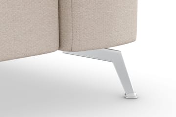 Ocean Lyx 3-sits Soffa med Nackrullar 222 cm i Chenille - Beige - Möbler - Vardagsrum - Soffor - 3-sits soffor