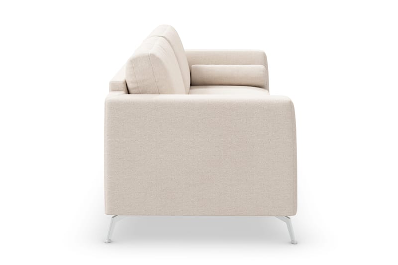Ocean Lyx 3-sits Soffa med Nackrullar 222 cm i Chenille - Beige - Möbler - Vardagsrum - Soffor - 3-sits soffor