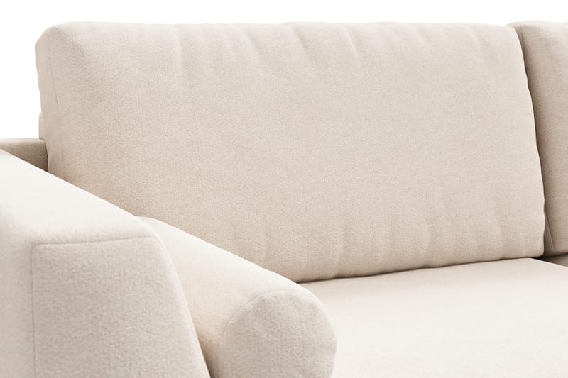Ocean Lyx 3-sits Soffa med Nackrullar 222 cm i Chenille - Beige - Möbler - Vardagsrum - Soffor - 3-sits soffor
