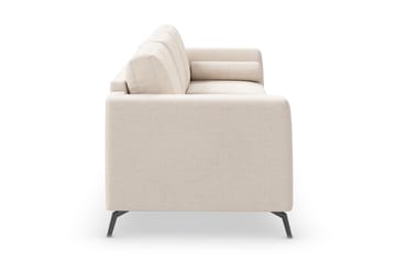 Ocean Lyx 4-sits Chenillesoffa med Nackrullar - Beige - Möbler - Vardagsrum - Soffor - 4-sits soffor