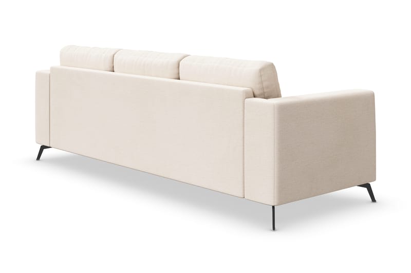 Ocean Lyx 4-sits Chenillesoffa med Nackrullar - Beige - Möbler - Vardagsrum - Soffor - 4-sits soffor