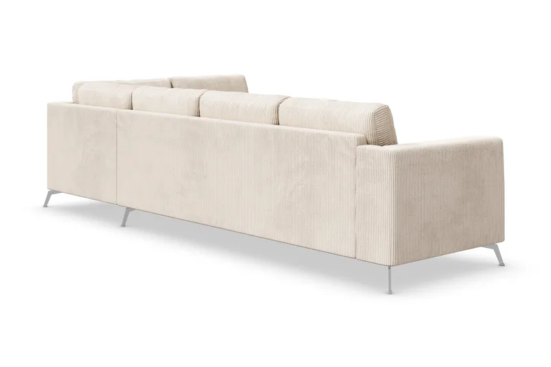 Ocean Lyx 4-sits Högervänd L-formad Schäslongsoffa i Manchester - Beige - Möbler - Vardagsrum - Soffor - Divansoffa & schäslong