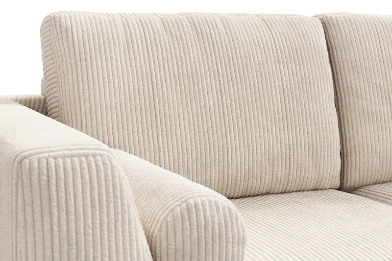 Ocean Lyx 4-sits Högervänd L-formad Schäslongsoffa i Manchester - Beige - Möbler - Vardagsrum - Soffor - Divansoffa & schäslong