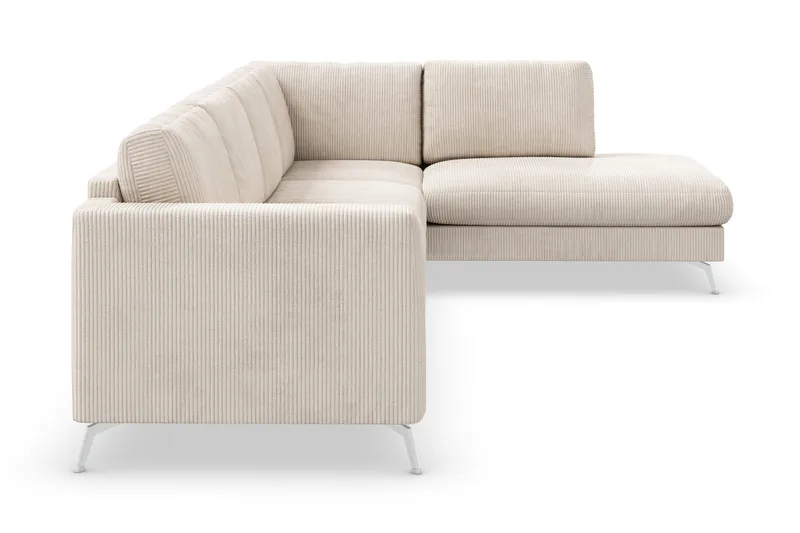 Ocean Lyx 4-sits Högervänd L-formad Schäslongsoffa i Manchester - Beige - Möbler - Vardagsrum - Soffor - Divansoffa & schäslong