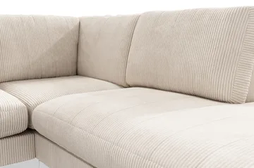 Ocean Lyx 4-sits Högervänd L-formad Schäslongsoffa i Manchester - Beige - Möbler - Vardagsrum - Soffor - Divansoffa & schäslong