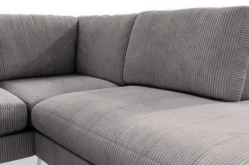 Ocean Lyx 4-sits Högervänd L-formad Schäslongsoffa i Manchester - Mörkgrå - Möbler - Vardagsrum - Soffor - Divansoffa & schäslong