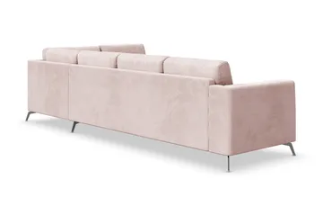 Ocean Lyx 4-sits Högervänd L-formad Schäslongsoffa i Manchester - Rosa - Möbler - Vardagsrum - Soffor - Divansoffa & schäslong