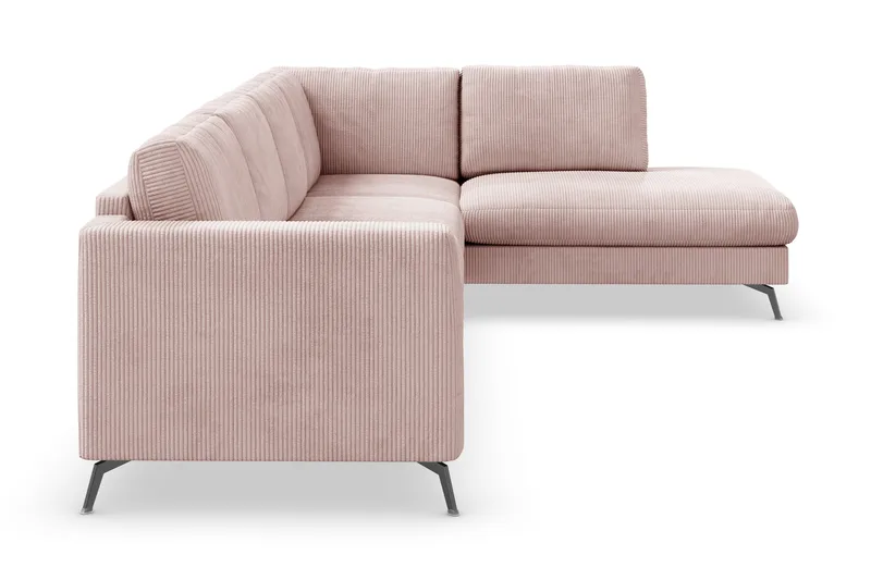 Ocean Lyx 4-sits Högervänd L-formad Schäslongsoffa i Manchester - Rosa - Möbler - Vardagsrum - Soffor - Divansoffa & schäslong