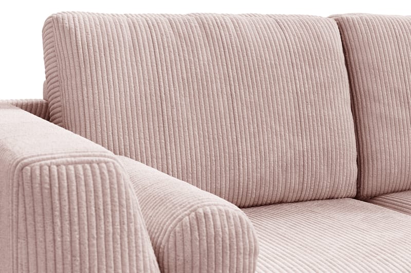 Ocean Lyx 4-sits Högervänd L-formad Schäslongsoffa i Manchester - Rosa - Möbler - Vardagsrum - Soffor - Divansoffa & schäslong