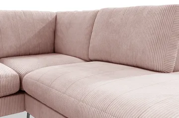 Ocean Lyx 4-sits Högervänd L-formad Schäslongsoffa i Manchester - Rosa - Möbler - Vardagsrum - Soffor - Divansoffa & schäslong