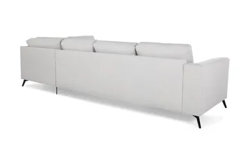 Ocean Lyx 4-sits Högervänd L-formad Schäslongsoffa i Tyg - Ljusgrå - Möbler - Vardagsrum - Soffor - Divansoffa & schäslong