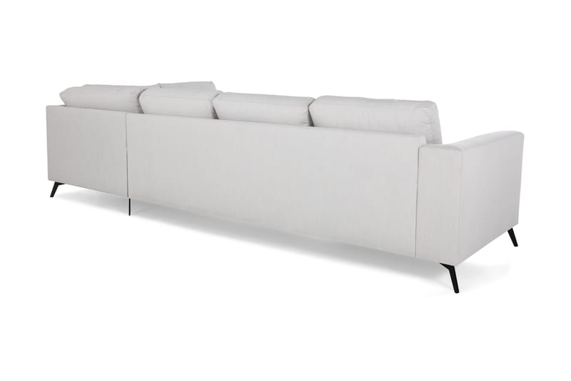 Ocean Lyx 4-sits Högervänd L-formad Schäslongsoffa i Tyg - Ljusgrå - Möbler - Vardagsrum - Soffor - Divansoffa & schäslong