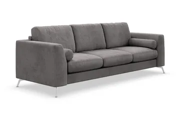 Ocean Lyx 4-sits Manchestersoffa - Mörkgrå - Möbler - Vardagsrum - Soffor - 4-sits soffor