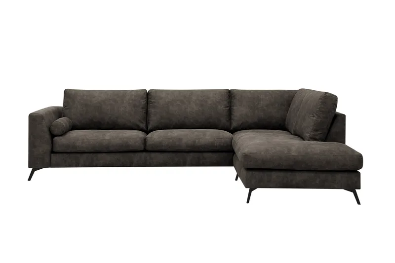 Ocean Lyx 4-sits Soffa med Schäslong Höger - Brun - Möbler - Vardagsrum - Soffor - Skinnsoffor