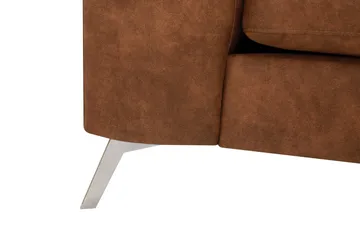 Ocean Lyx 4-sits Soffa med Schäslong Höger - Brun - Möbler - Vardagsrum - Soffor - Skinnsoffor