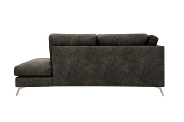 Ocean Lyx 4-sits Soffa med Schäslong Höger - Brun - Möbler - Vardagsrum - Soffor - Skinnsoffor