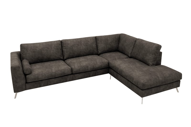 Ocean Lyx 4-sits Soffa med Schäslong Höger - Brun - Möbler - Vardagsrum - Soffor - Skinnsoffor