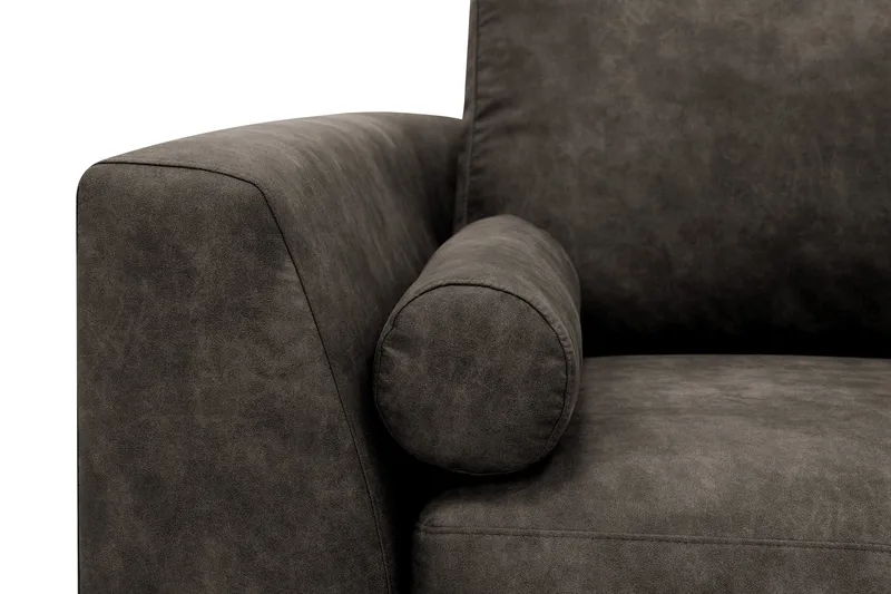 Ocean Lyx 4-sits Soffa med Schäslong Höger - Brun - Möbler - Vardagsrum - Soffor - Skinnsoffor