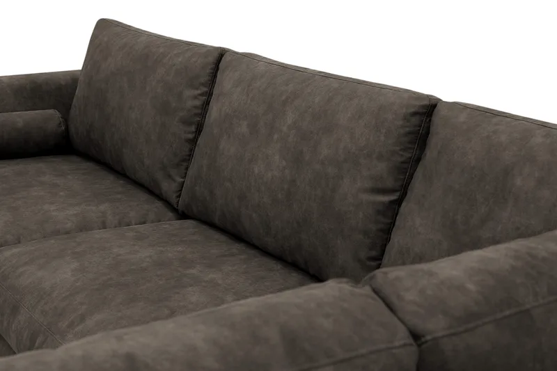 Ocean Lyx 4-sits Soffa med Schäslong Höger - Brun - Möbler - Vardagsrum - Soffor - Skinnsoffor