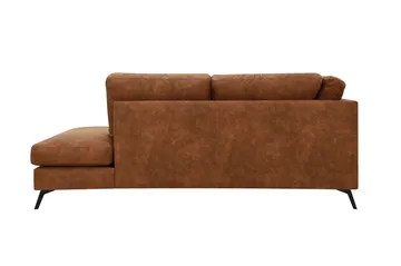 Ocean Lyx 4-sits Soffa med Schäslong Höger - Brun - Möbler - Vardagsrum - Soffor - Skinnsoffor