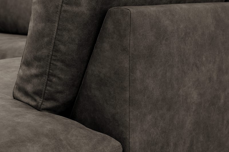Ocean Lyx 4-sits Soffa med Schäslong Höger - Brun - Möbler - Vardagsrum - Soffor - Skinnsoffor