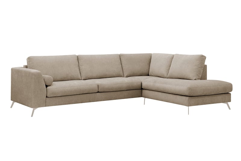 Ocean Lyx 4-sits Soffa med Schäslong Höger - Brun - Möbler - Vardagsrum - Soffor - Divansoffa & schäslong