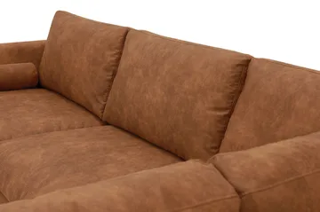 Ocean Lyx 4-sits Soffa med Schäslong Höger - Brun - Möbler - Vardagsrum - Soffor - Skinnsoffor