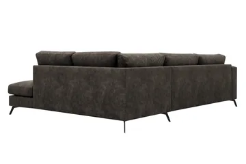 Ocean Lyx 4-sits Soffa med Schäslong H öger - Brun - Möbler - Vardagsrum - Soffor - Skinnsoffor