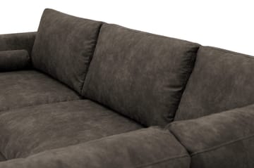 Ocean Lyx 4-sits Soffa med Schäslong Höger - Brun - Möbler - Vardagsrum - Soffor - Skinnsoffor