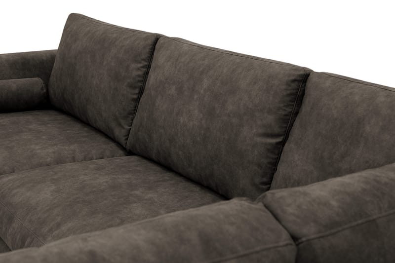 Ocean Lyx 4-sits Soffa med Schäslong Höger - Brun - Möbler - Vardagsrum - Soffor - Skinnsoffor