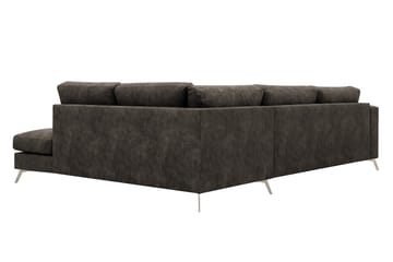 Ocean Lyx 4-sits Soffa med Schäslong H öger - Brun - Möbler - Vardagsrum - Soffor - Skinnsoffor
