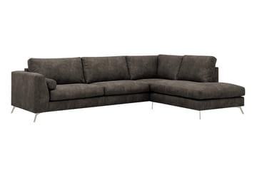 Ocean Lyx 4-sits Soffa med Schäslong Höger - Brun - Möbler - Vardagsrum - Soffor - Skinnsoffor