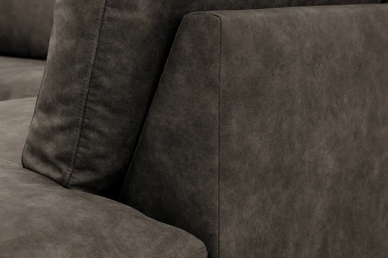 Ocean Lyx 4-sits Soffa med Schäslong Höger - Brun - Möbler - Vardagsrum - Soffor - Skinnsoffor